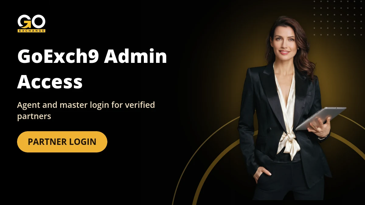 GoExch9 com admin banner for agent and master login access