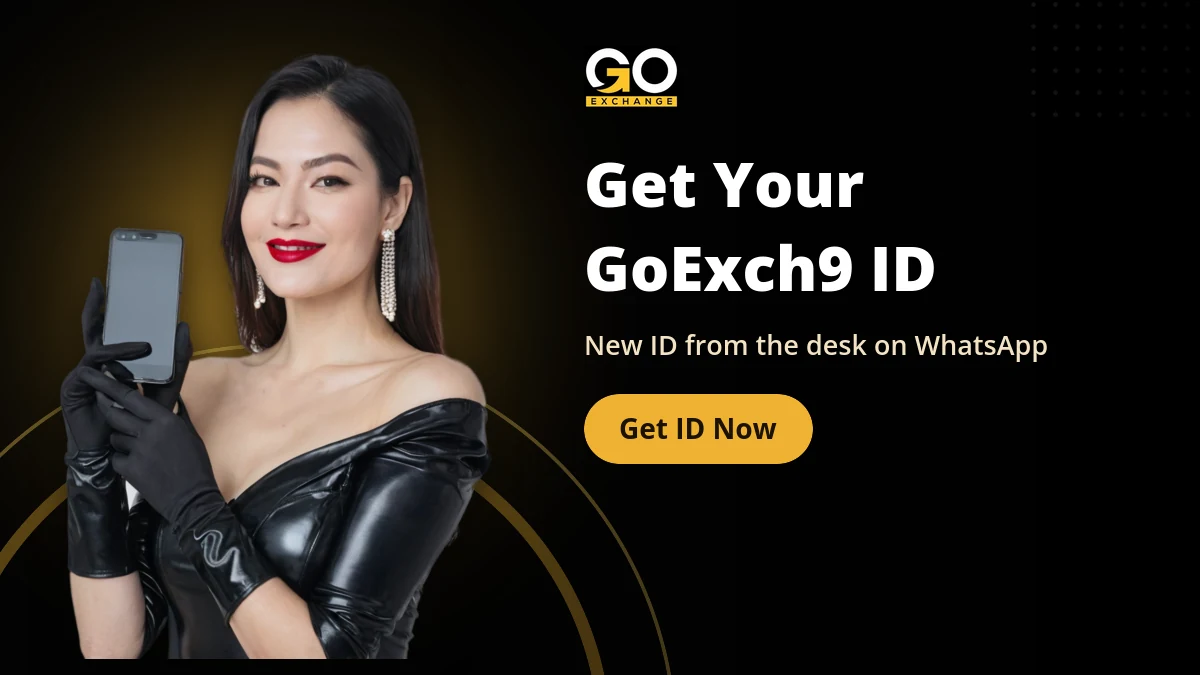 GoExch9 ID banner for a new ID from the WhatsApp desk